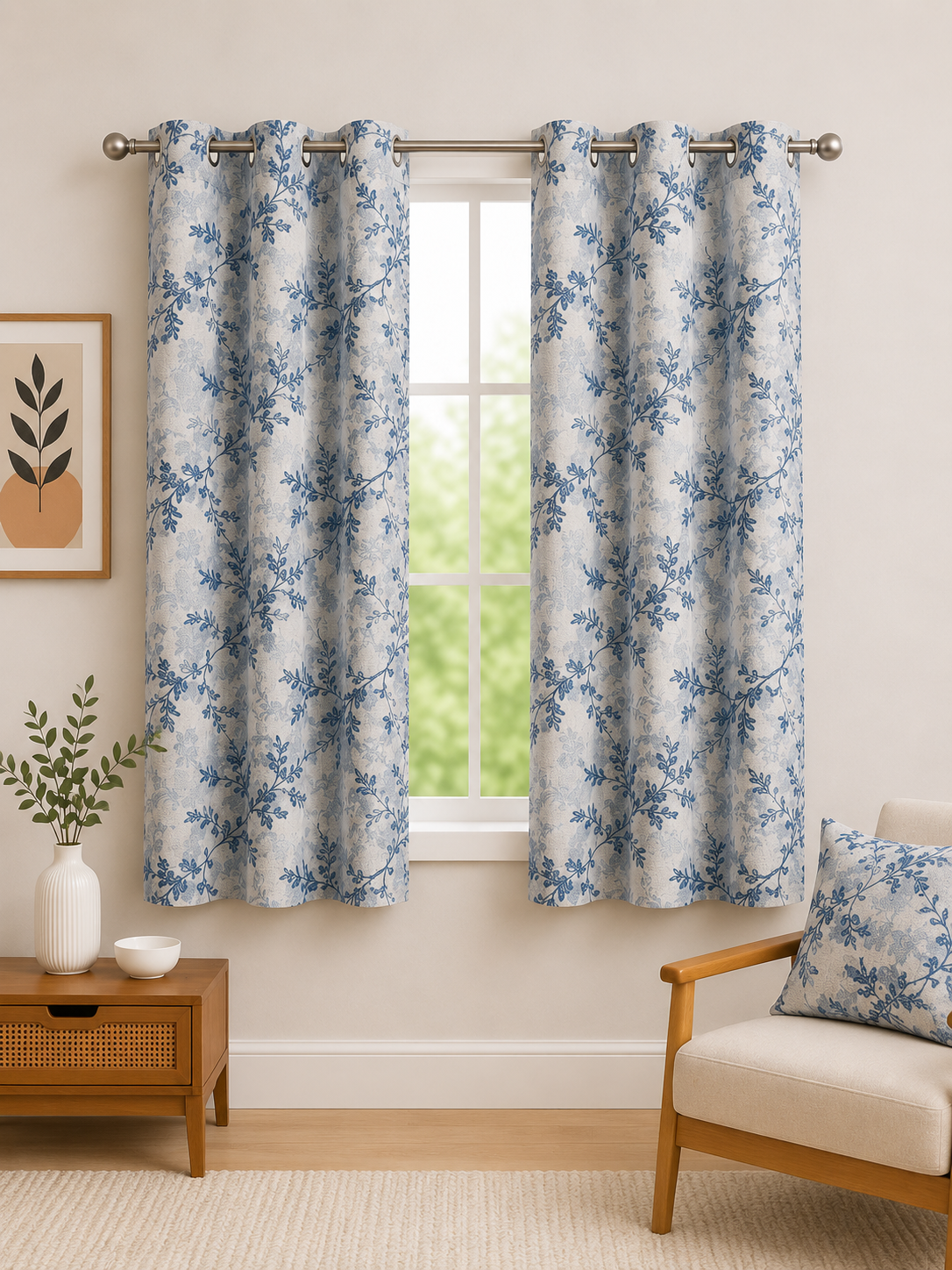ChatGPT Image Jul 1, 2026, 04_58_45 PM Premium Floral Print Window Curtain with Linen Look Fabric